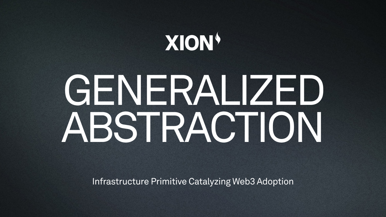 Generalized Abstraction Xion The First Walletless L1 Blockchain